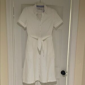 Vineyard Vines Classic White Shirt Dress